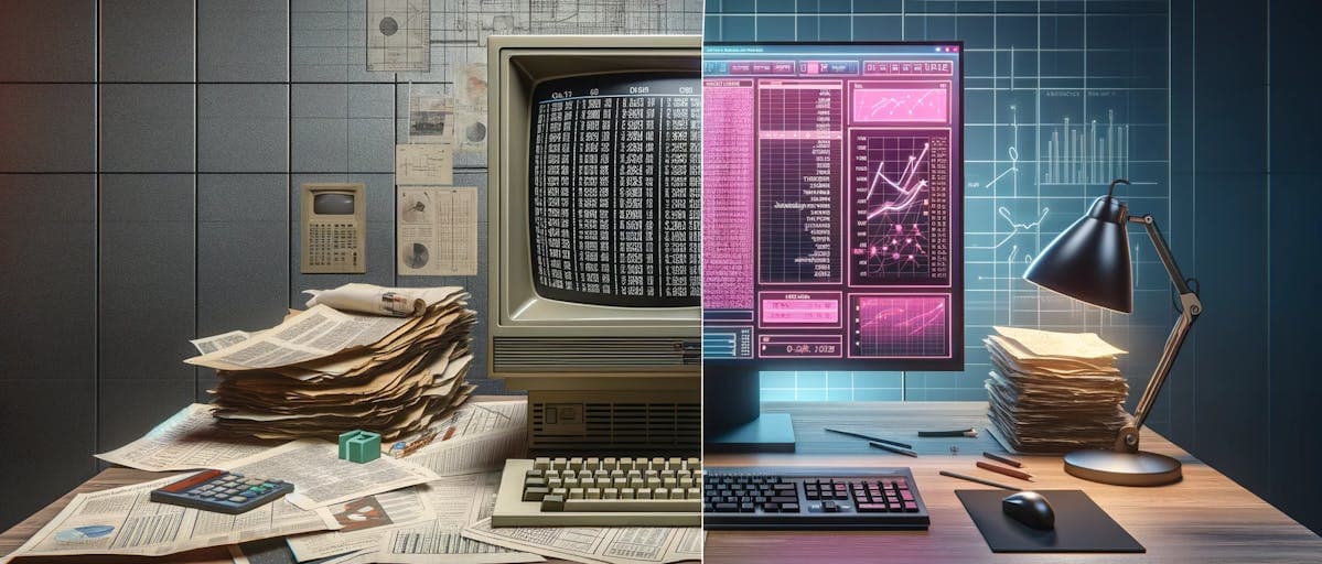 spreadsheets as an old tool