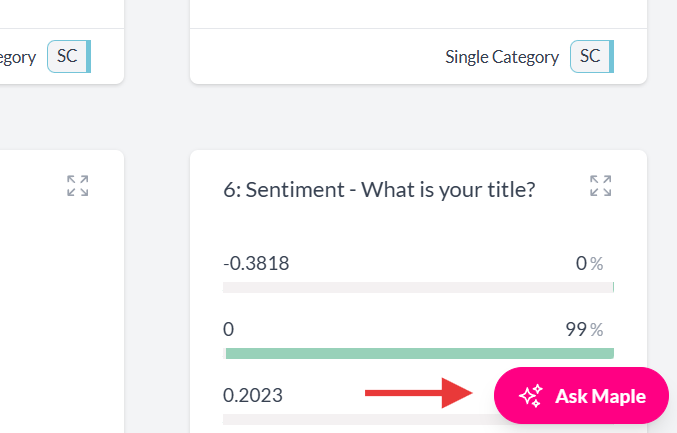Ask Maple button on a chart