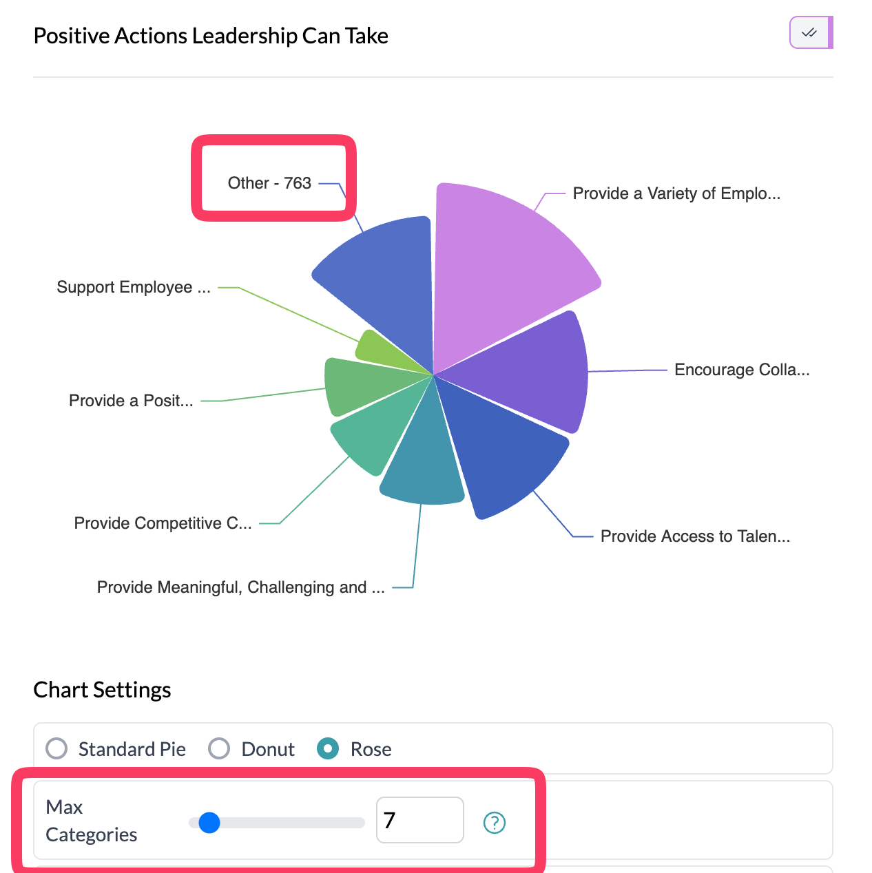 Adjust max categories for rose chart