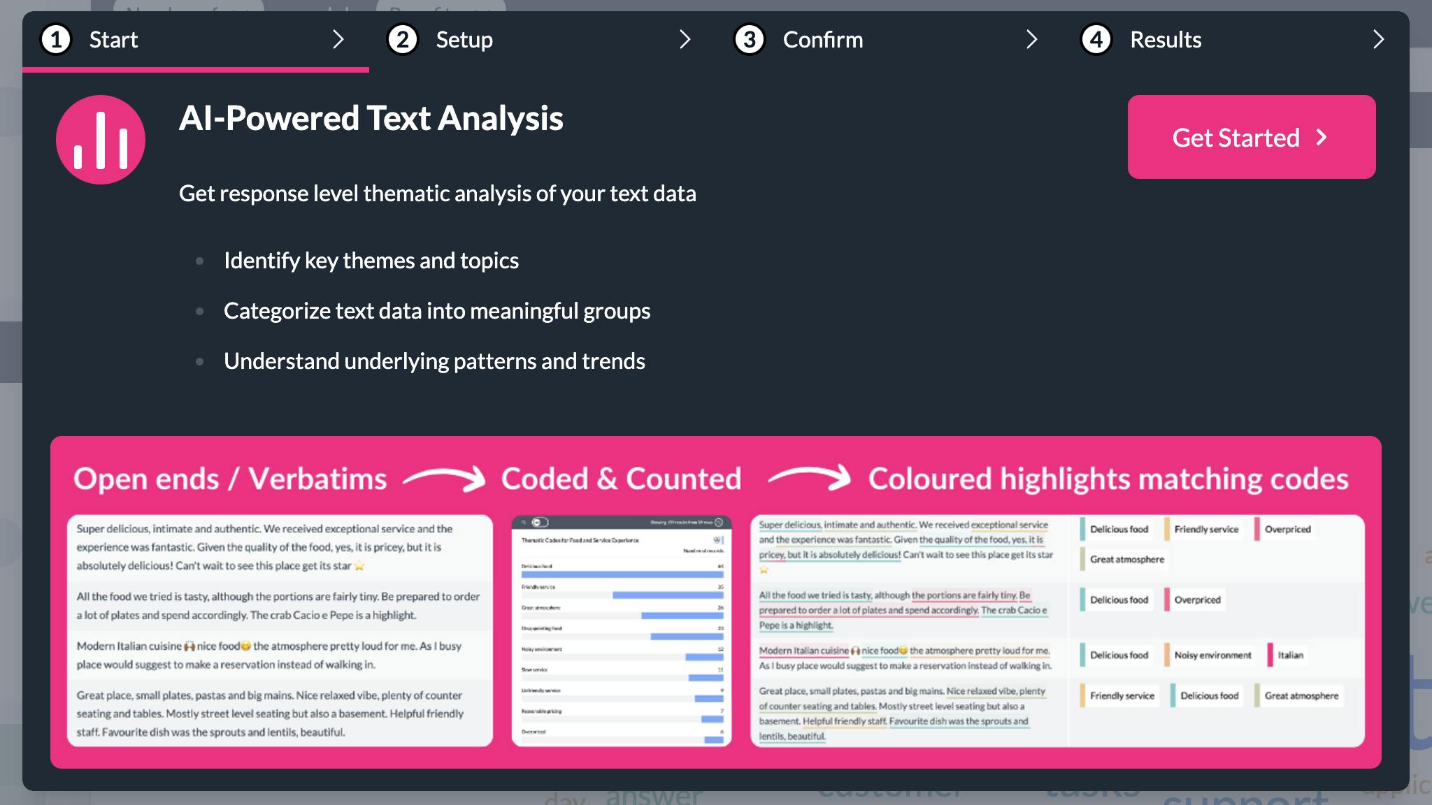 How to analyze text data thematically or categorically with AI | AddMaple